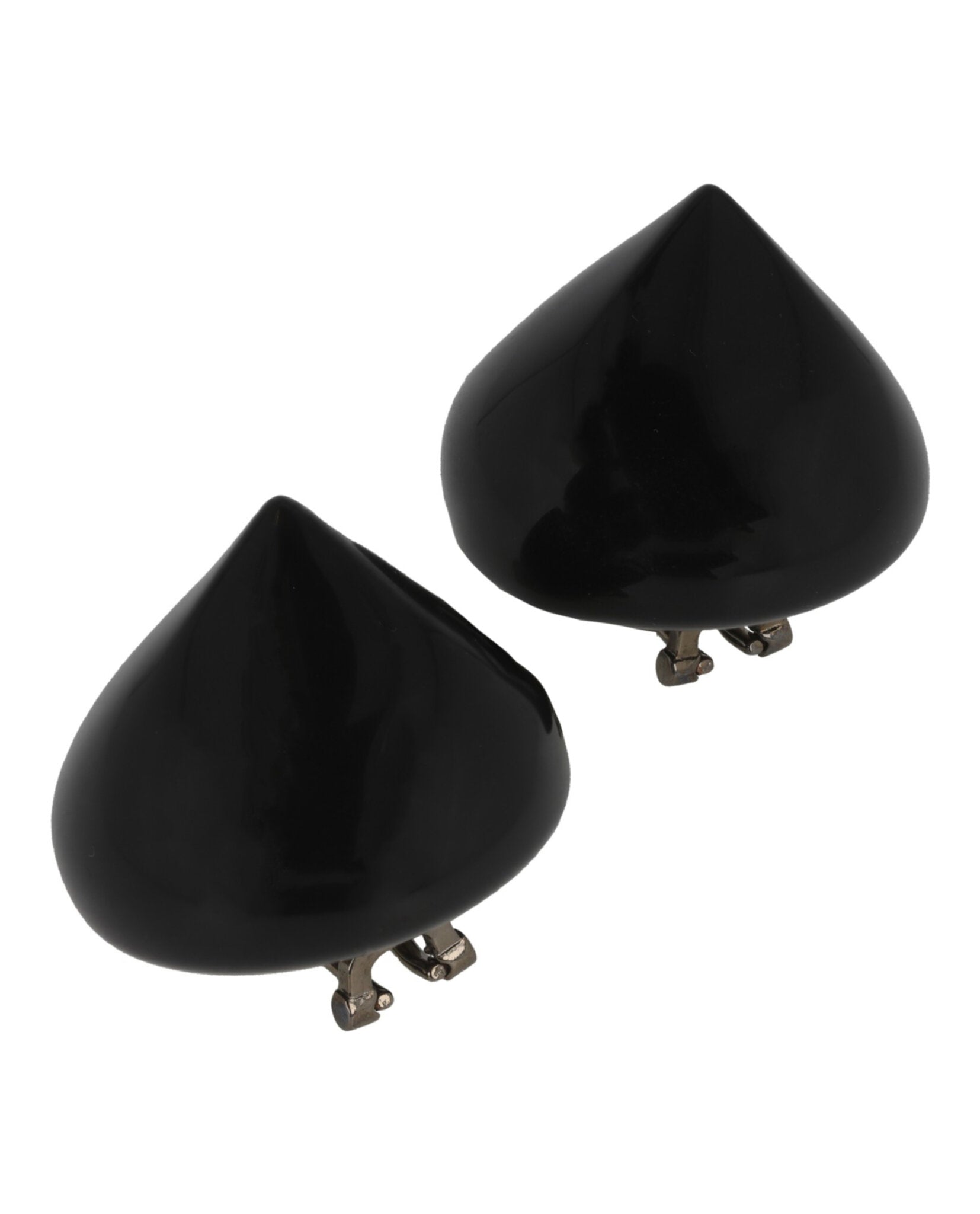 Ferragamo Womens Large Sculptural Clip on Earrings