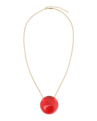 Ferragamo Womens Sculptural Pendant Necklace