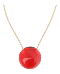 Ferragamo Womens Sculptural Pendant Necklace