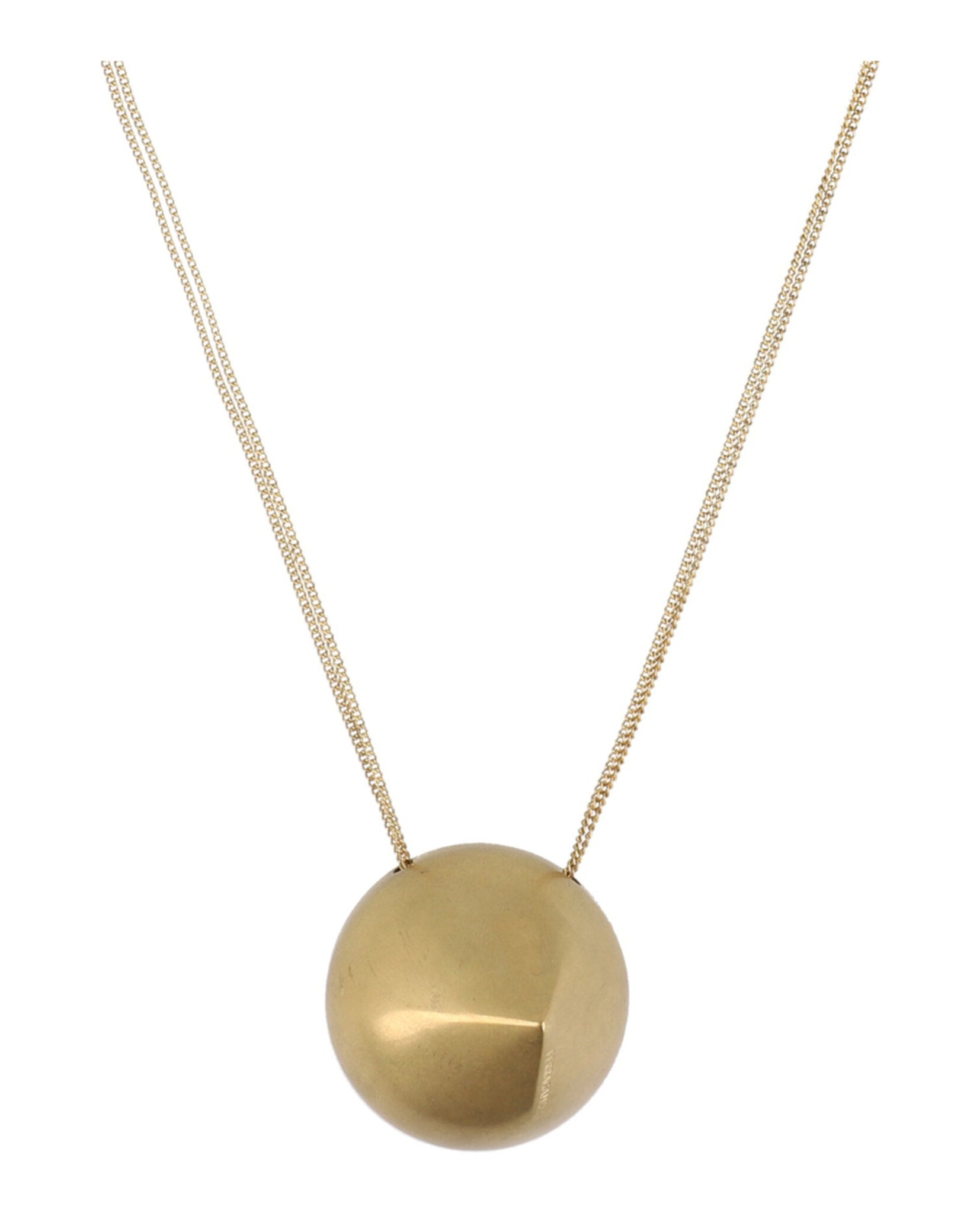 Ferragamo Womens Sculptural Pendant Necklace