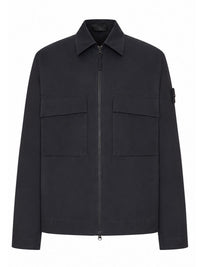 Stone Island Stone Island Men Cotton Overshirt With Badge On The Sleeve