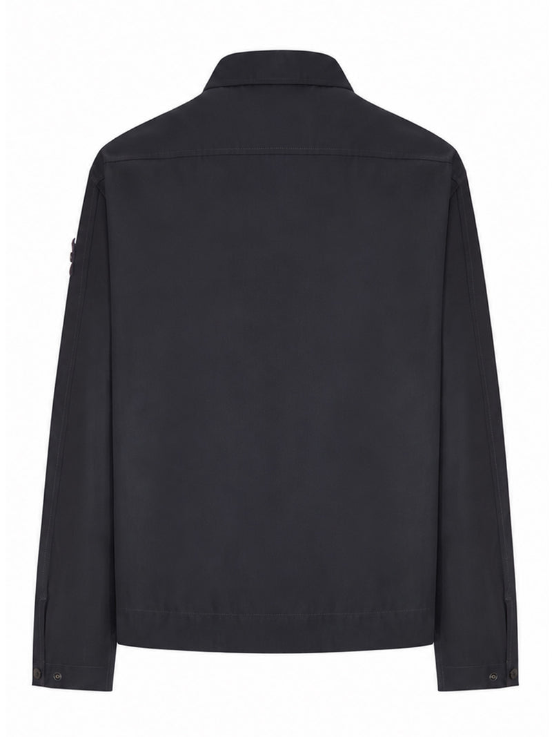 Stone Island Stone Island Men Cotton Overshirt With Badge On The Sleeve