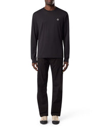Stone Island Men Long Sleeve T-Shirt With Compass Patch
