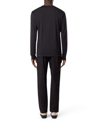 Stone Island Men Long Sleeve T-Shirt With Compass Patch