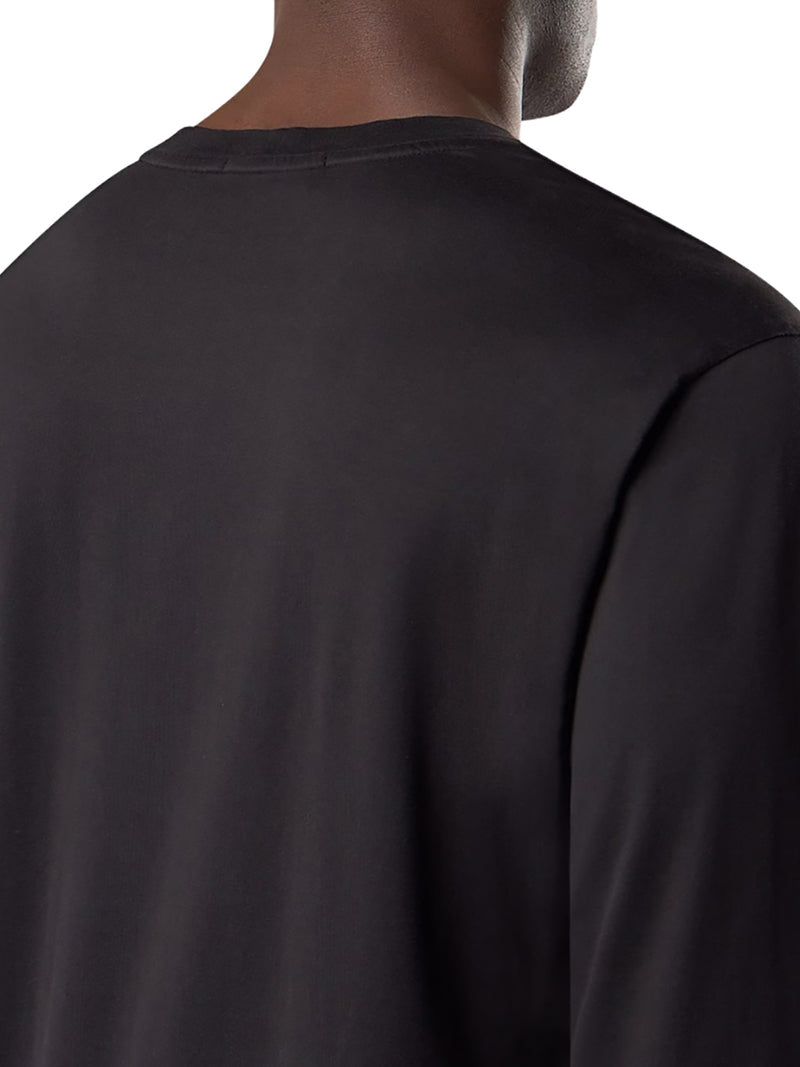 Stone Island Men Long Sleeve T-Shirt With Compass Patch