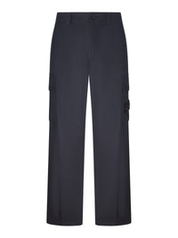 Stone Island Men Wide Leg Cargo Pants