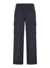 Stone Island Men Wide Leg Cargo Pants