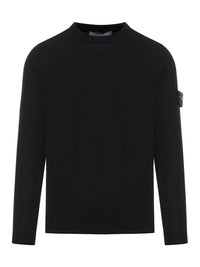 Stone Island Stone Island Men Crew Neck Wool Sweater With Badge
