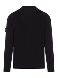 Stone Island Stone Island Men Crew Neck Wool Sweater With Badge