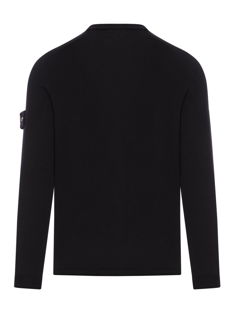 Stone Island Stone Island Men Crew Neck Wool Sweater With Badge