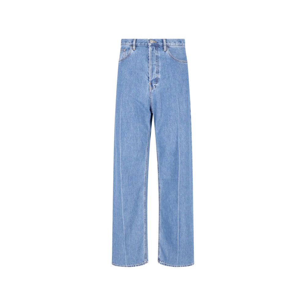 Valentino Blue Denim - Wide-Leg Jeans Men