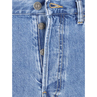 Valentino Blue Denim - Wide-Leg Jeans Men
