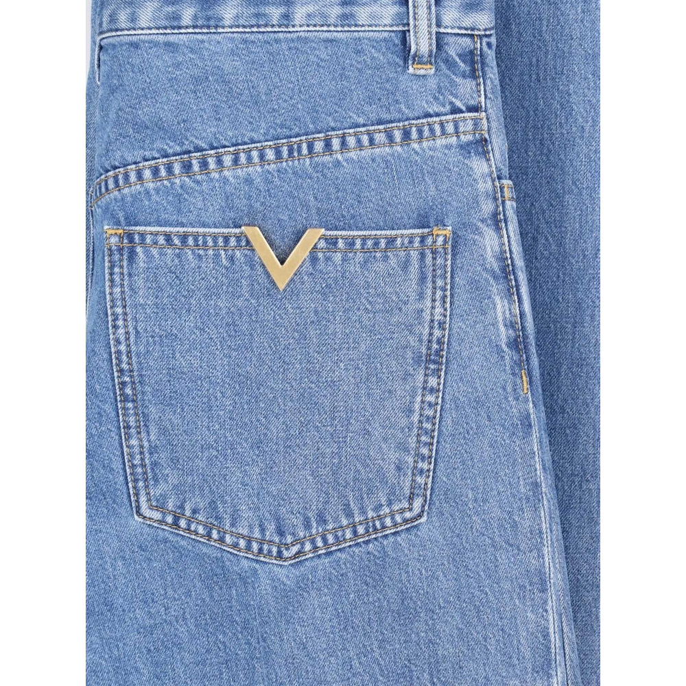 Valentino Blue Denim - Wide-Leg Jeans Men