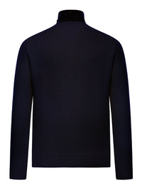 Stone Island Men Regular Fit Sweater With Zip And Button Fastening