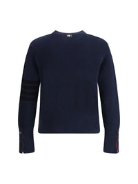 Thom Browne Men Cotton Crewneck Sweater