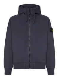 Stone Island Men Cotton Zip-Up Hoodie