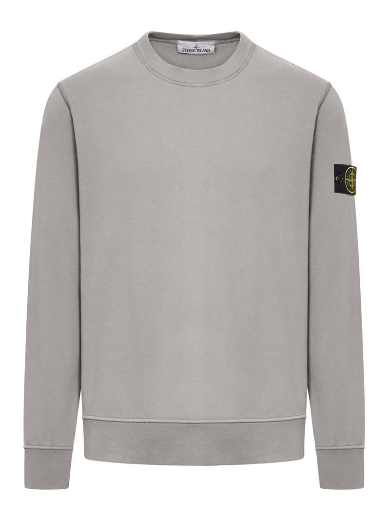 Stone Island Men Cotton Crew-Neck Sweatshirt