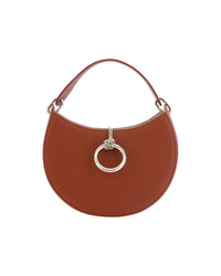 Chloe Leather Small Shoulder Bag with Gold Ring Closure1