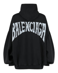 Balenciaga Womens Paris Tropical Round Hoodie