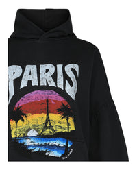 Balenciaga Womens Paris Tropical Round Hoodie