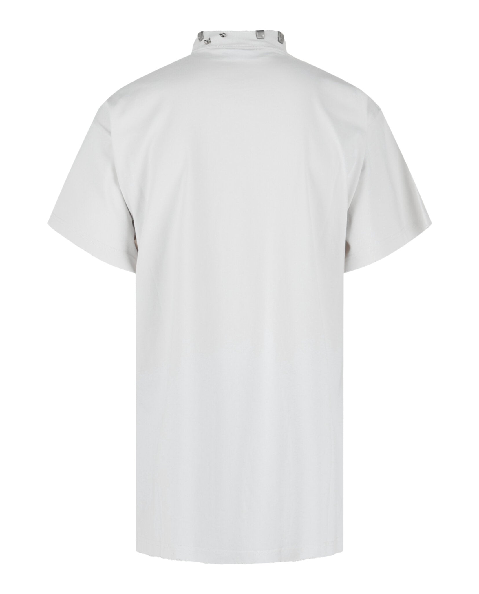 Balenciaga Mens Oversized Distressed Pierced T-Shirt