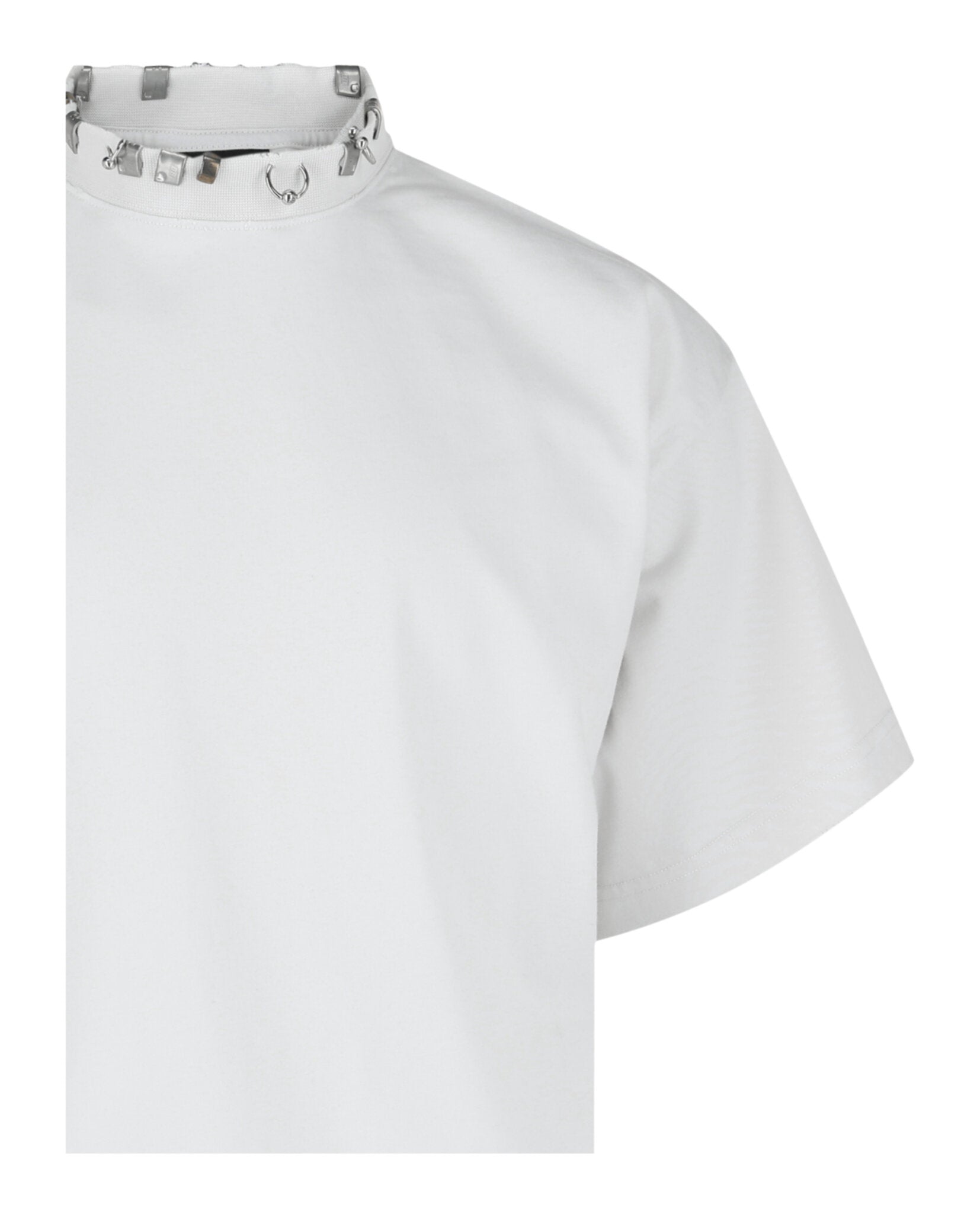 Balenciaga Mens Oversized Distressed Pierced T-Shirt