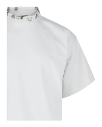 Balenciaga Mens Oversized Distressed Pierced T-Shirt