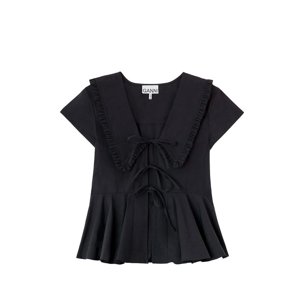 Ganni Ganni Black Tops - Blouses Women