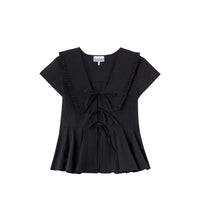 Ganni Ganni Black Tops - Blouses Women