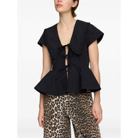 Ganni Ganni Black Tops - Blouses Women