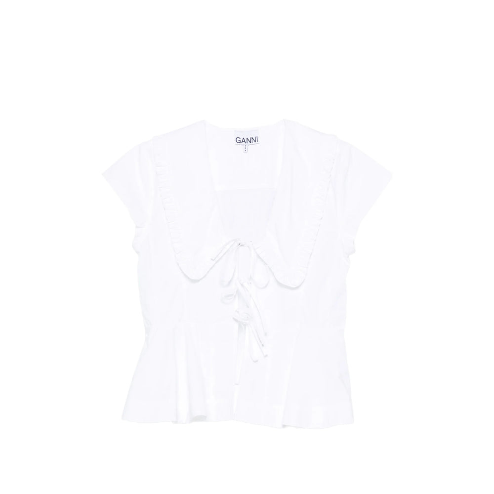 Ganni Ganni White Tops - Blouses Women