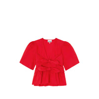 Ganni Red Tops - Blouses Women