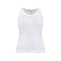 Ganni Ganni White Tops - Vests & Tank Tops Women