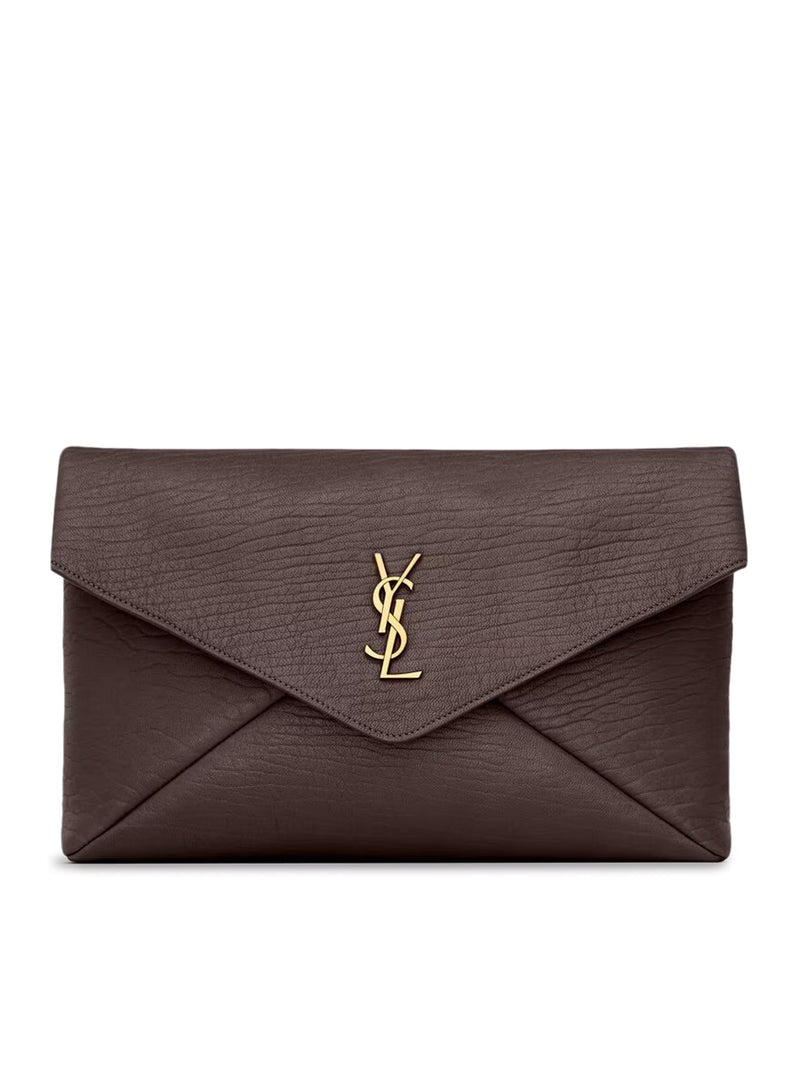 Saint Laurent Saint Laurent Women Cassandre Large Lambskin Envelope Pouch