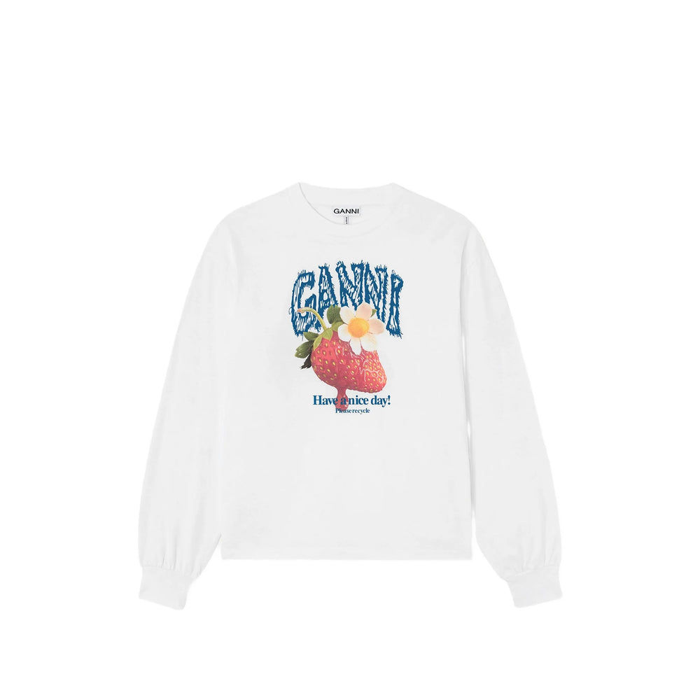 Ganni Ganni White Tops - T-Shirts & Jerseys Women