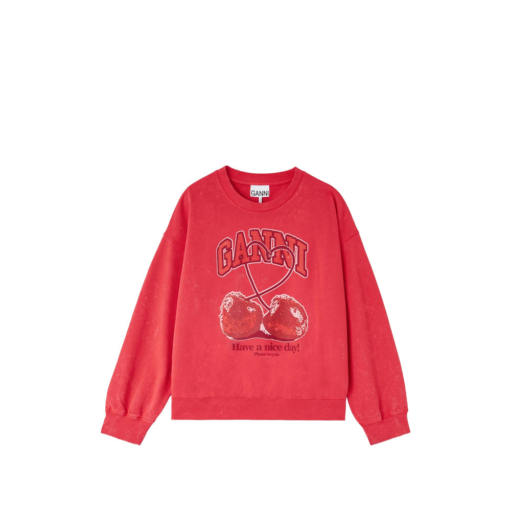 Ganni Ganni Red Tops - Sweatshirts Women