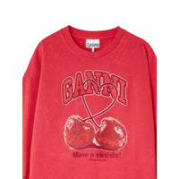 Ganni Ganni Red Tops - Sweatshirts Women