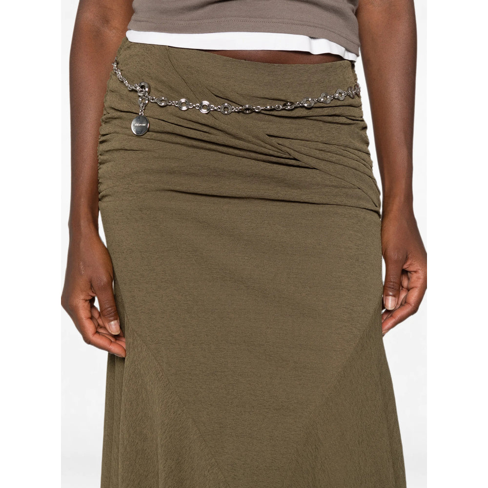 Ganni Green Skirts - Asymmetric & Draped Skirts Women