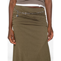 Ganni Green Skirts - Asymmetric & Draped Skirts Women