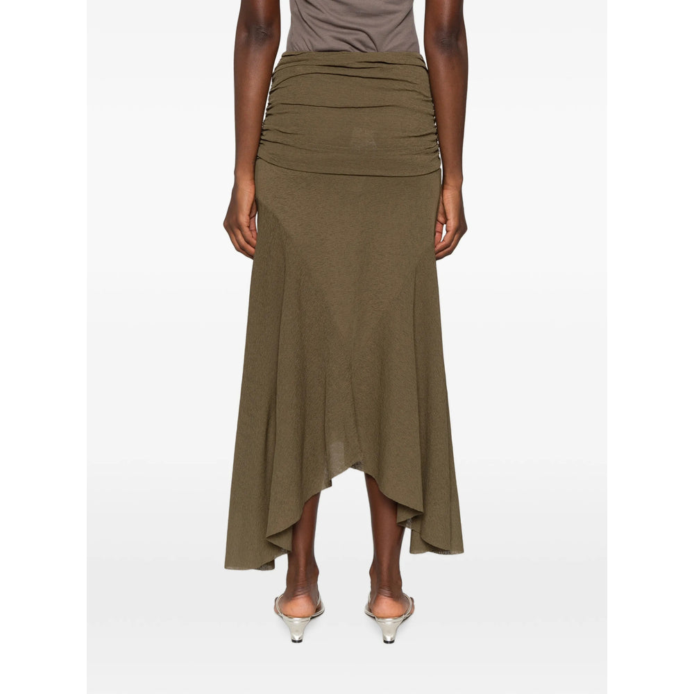 Ganni Green Skirts - Asymmetric & Draped Skirts Women