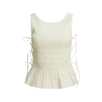 Ganni Ganni Neutrals Tops - Vests & Tank Tops Women