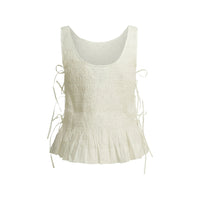Ganni Ganni Neutrals Tops - Vests & Tank Tops Women