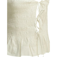 Ganni Ganni Neutrals Tops - Vests & Tank Tops Women