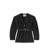 Ganni Ganni Grey Jackets - Oversized Jackets Women