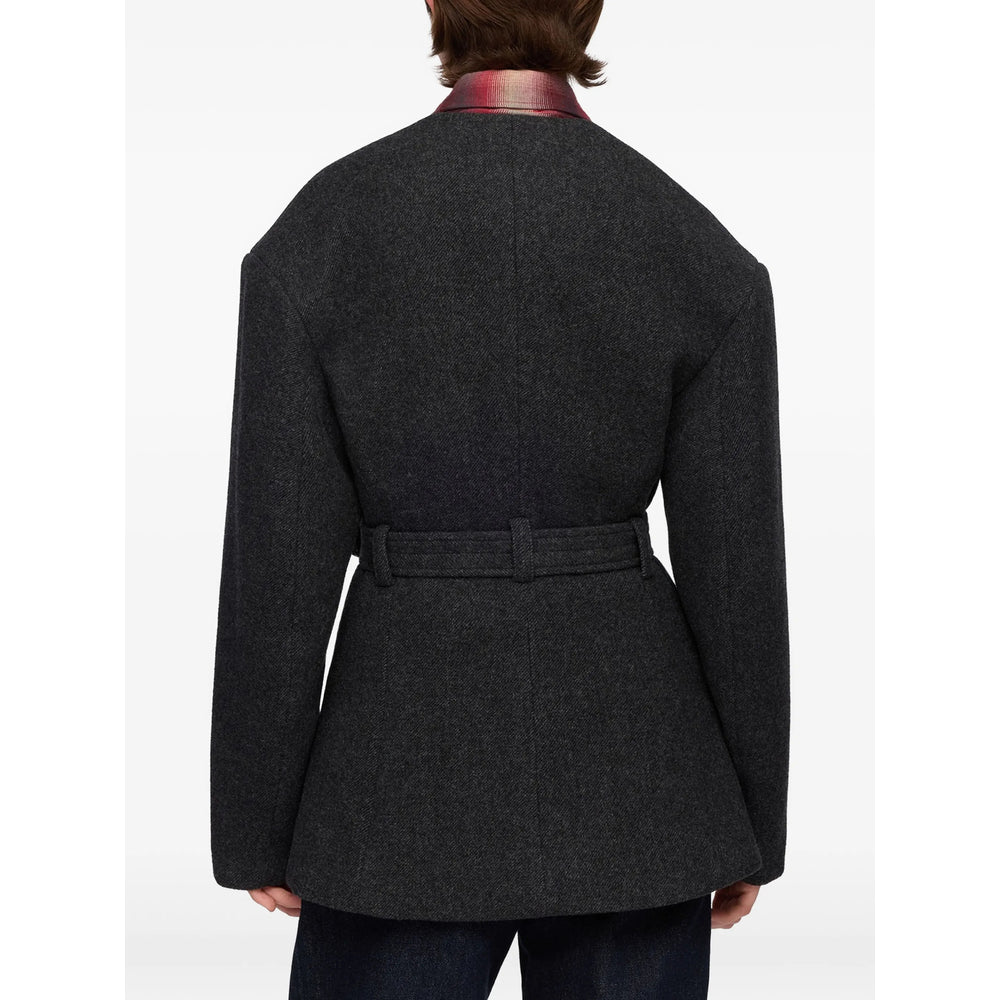 Ganni Ganni Grey Jackets - Oversized Jackets Women