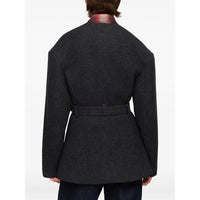 Ganni Ganni Grey Jackets - Oversized Jackets Women