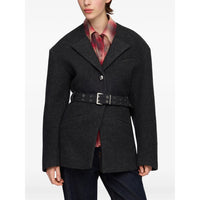Ganni Ganni Grey Jackets - Oversized Jackets Women