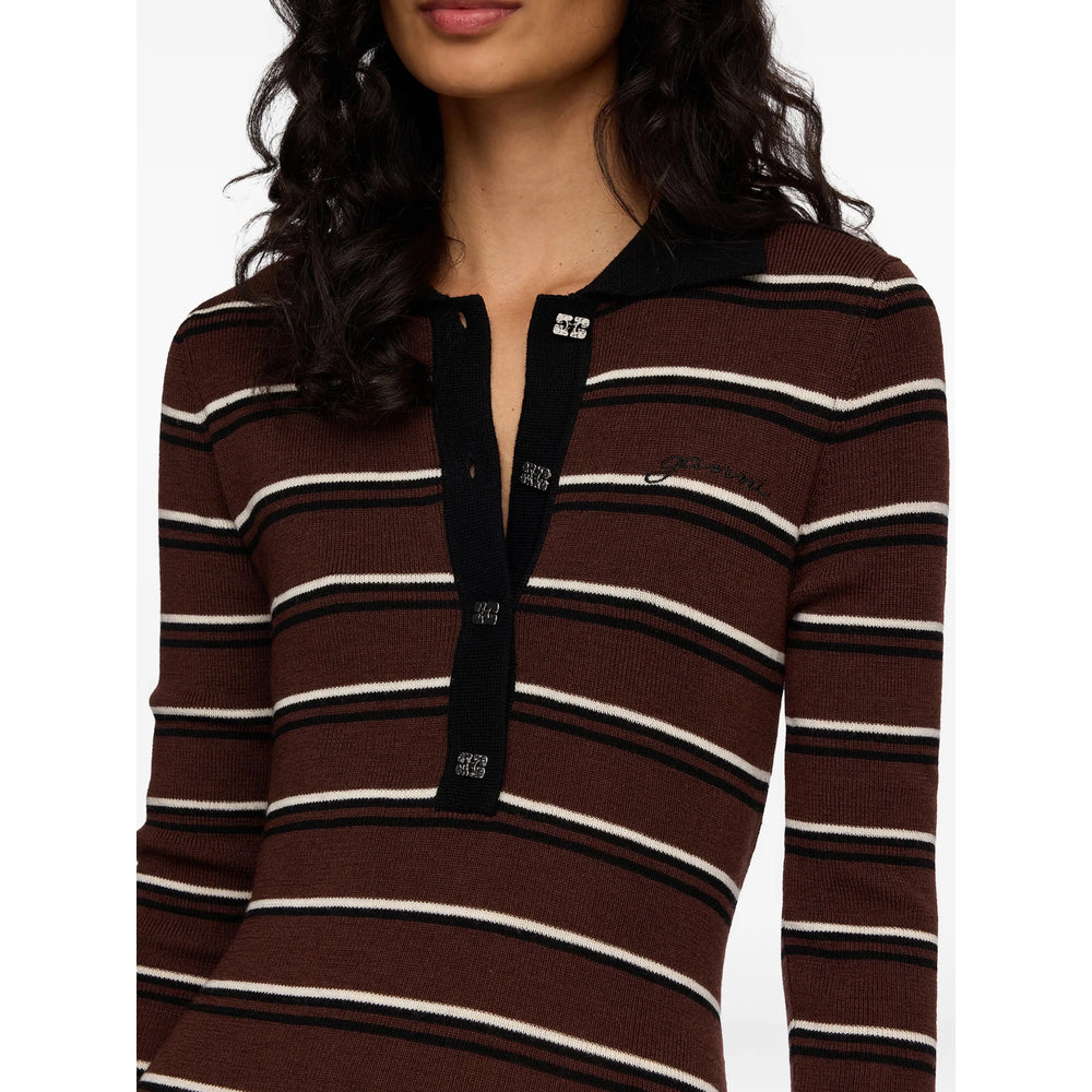 Ganni Ganni Brown Dresses - Day Dresses Women