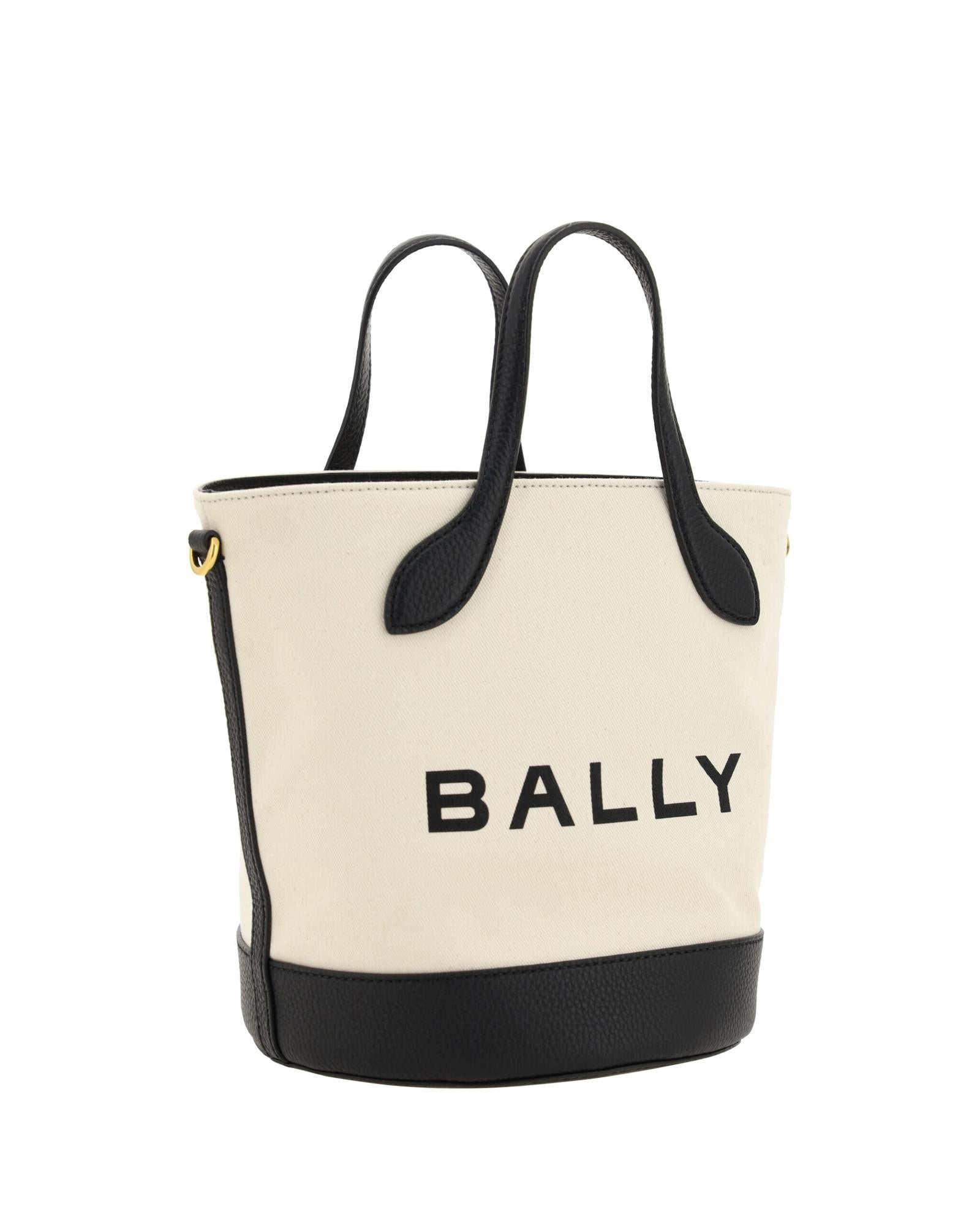 Bally Logo Tote Bag White