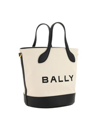 Bally Logo Tote Bag White